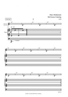 Abrahamsen Mit Gronne Underlag Score für Horn (Partitur)