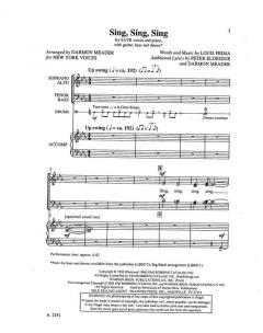 Meader Sing Sing Sing 