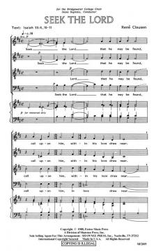 Seek The Lord (Rene Clausen) 