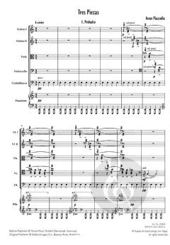 Tres Piezas para Orquesta de Camera von Astor Piazzolla 