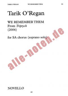 We Remember Them von Tarik O'Regan 