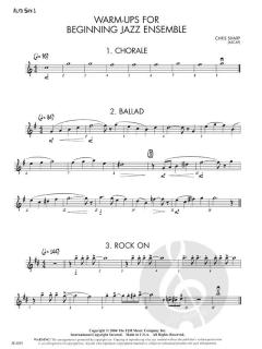 Warm-Ups For Beginning Jazz Ensemble (Chris Sharp) 
