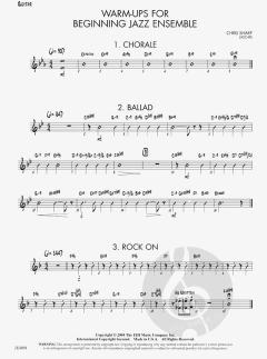 Warm-Ups For Beginning Jazz Ensemble (Chris Sharp) 