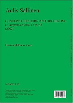 Horn Concerto (Horn/Piano Reduction) von Aulis Sallinen 