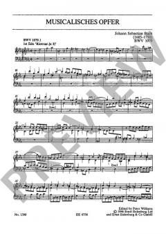 Musikalisches Opfer BWV 1079 von Johann Sebastian Bach 