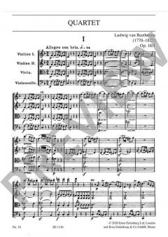 Streichquartett F-Dur op. 18/1 von Ludwig van Beethoven im Alle Noten Shop kaufen