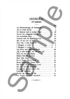 Nielsen En Snes Danske Viser Vol.1 Voice/Piano (D) 