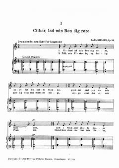 Nielsen, C 3 Songs From 'aladdin' Op.35 (D) Med Voice/Piano 