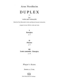 Duplex von Arne Nordheim 