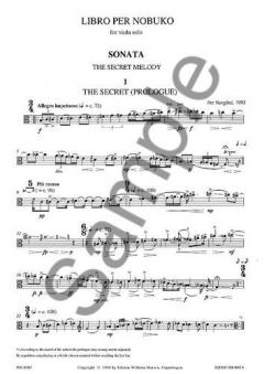 Libro Per Nobuko For Viola Solo von Per Norgard im Alle Noten Shop kaufen