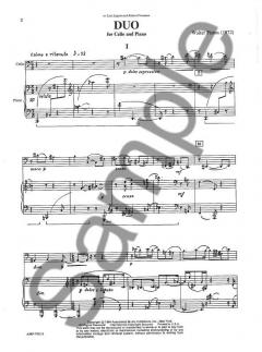 Duo For Cello And Piano von Walter Piston im Alle Noten Shop kaufen