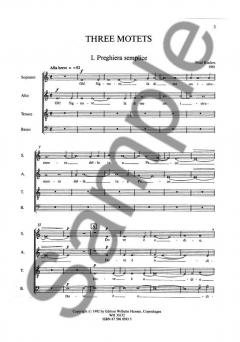 Three Motets For Mixed Chorus (Poul Ruders) 