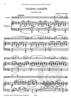 Andante Cantabile von Walter Schroder für Posaune und Klavier im Alle Noten Shop kaufen
