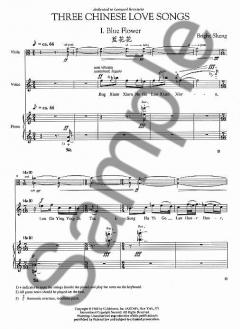 Three Chinese Love Songs (Bright Sheng) 