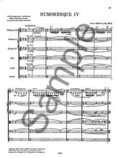 Humoresque IV Op. 89b von Jean Sibelius 