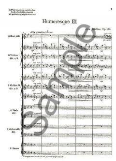 Humoresque No. 3 Op. 89a von Jean Sibelius 