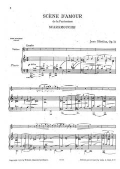 Scene D'amour (Scaramouche) Op. 71 von Jean Sibelius 