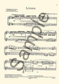 13 Pieces Op. 76 No. 11 'Linnaea' von Jean Sibelius 
