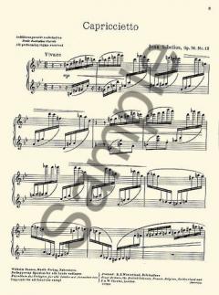 13 Pieces Op. 76 No. 12 'Capriccietto' von Jean Sibelius 