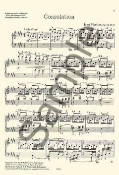 13 Pieces Op. 76 No. 5 'Consolation' von Jean Sibelius 