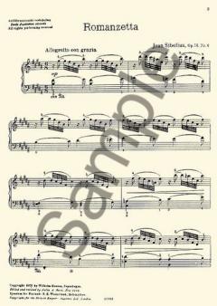 13 Pieces Op. 76 No. 6 'Romanzetta' von Jean Sibelius 