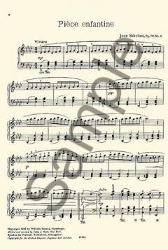 13 Pieces Op.76 No.8 'Piece Enfantine' von Jean Sibelius 