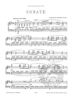 Piano Sonata in B Minor Op. 91 von Christian Sinding 