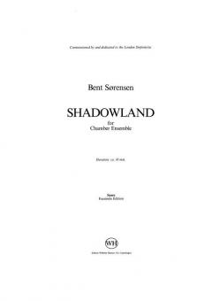 Shadowland Chamber (Bent Sorensen) 