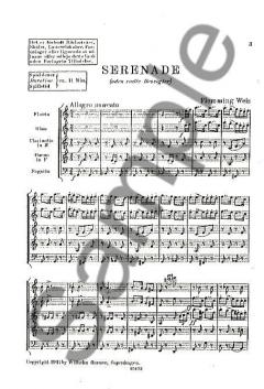 Serenade For Woodwind Quintet von Flemming Weis für Holzbläser Quintett (Partitur) im Alle Noten Shop kaufen