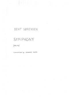 Symphony von Bent Sorensen 