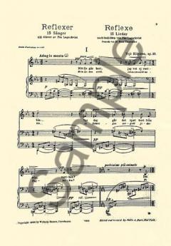 15 Songs Op. 33 von Yrjö Kilpinen 