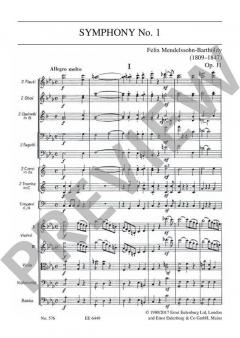 Sinfonie Nr. 1 c-Moll op. 11 von Felix Mendelssohn Bartholdy 