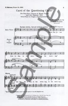 Carol Of The Questioning Child (Richard Kountz) 