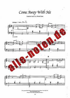 Norah Jones: Come Away With Me ( Piano ) 