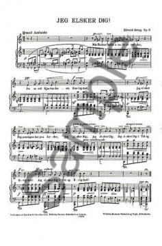 Jeg Elsker Dig Op. 5 von Edvard Grieg 
