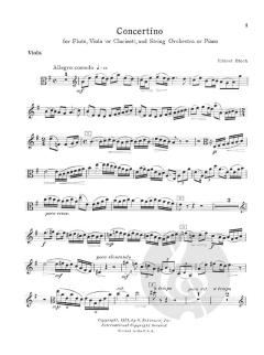 Concertino von Ernest Bloch 