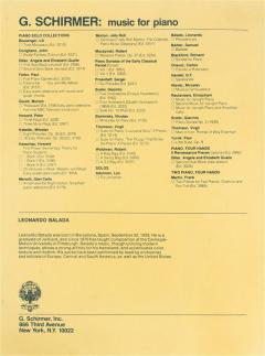 Preludis Obstinants for Piano von Leonardo Balada 