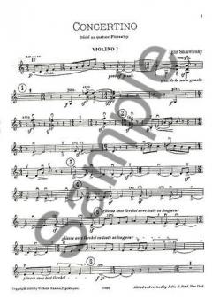 Concertino (1920) von Igor Strawinsky für Streichquartett im Alle Noten Shop kaufen (Stimmensatz)