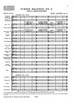 Swedish Rhapsody No. 3 von Hugo Alfven 