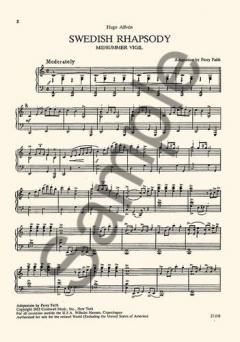 Swedish Rhapsody for Piano von Hugo Alfven 