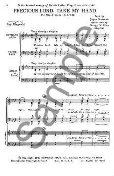 Precious Lord, Take My Hand (George N. Allen) 