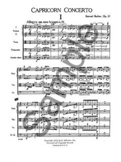 Capricorn Concerto von Samuel Barber 