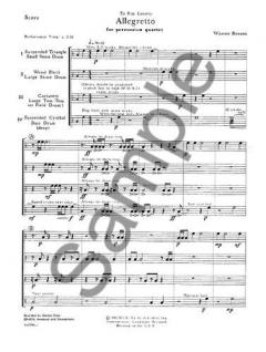 Allegretto For Percussion Quartet von Warren Benson im Alle Noten Shop kaufen - GS35316