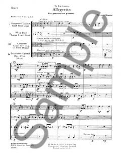 Allegretto For Percussion Quartet von Warren Benson im Alle Noten Shop kaufen - GS35316
