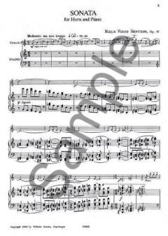 Sonata For Horn And Piano Op.47 von Niels Viggo Bentzon im Alle Noten Shop kaufen