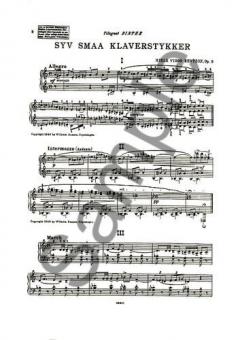 Seven Small Pieces for Piano Op. 3 von Niels Viggo Bentzon 