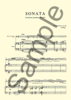 Sonata for Baritone Saxophone and Piano Op. 485 von Niels Viggo Bentzon 