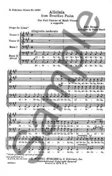 Alleluia From Brazilian Psalm (Jean Berger) 