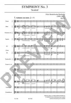 Sinfonie Nr. 3 a-Moll op. 56 von Felix Mendelssohn Bartholdy 