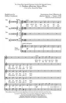 Dadme Albricias Hijos D'Eva (From 3 Spanish Carols) 